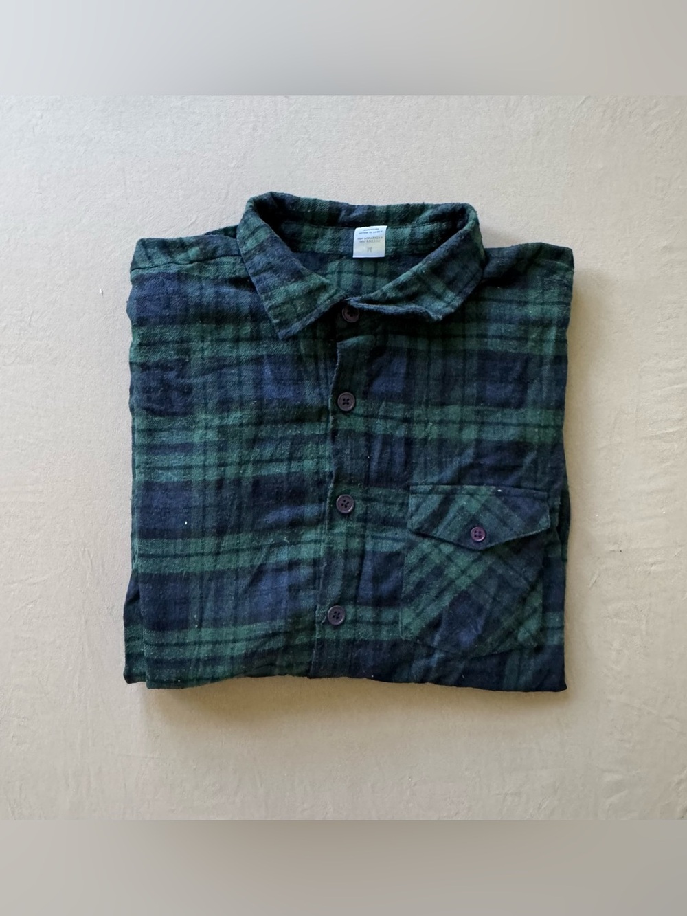 Plaid Button Up Flannel Shirt